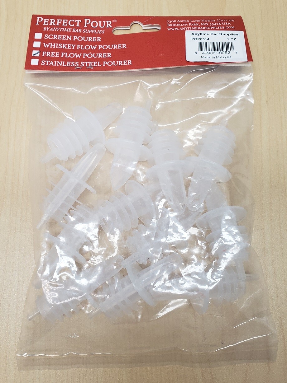 Liquor Pourer Pour Spout DOZEN Snow Cone Torani Davinci Monin Bottle (12)