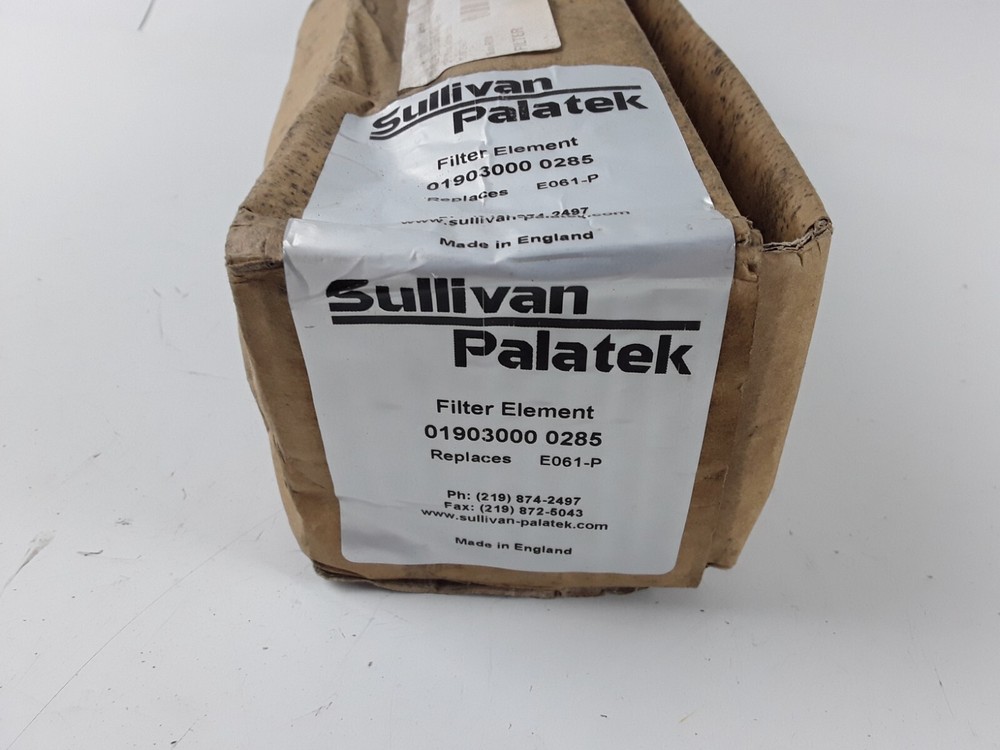 SULLIVAN PALATEK E061-P PARTICULATE FILTER ELEMENT HIGH PERFORMANCE GRADE E061