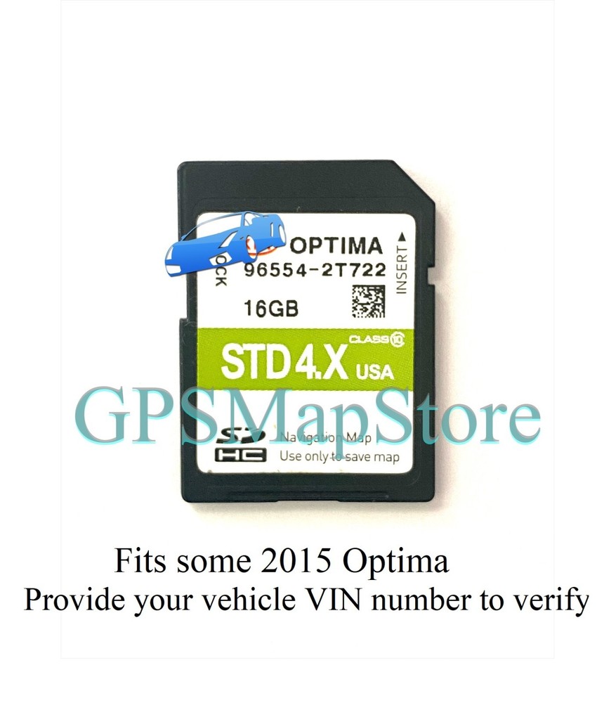 2015 Optima Limited EX LX SX Navigation Memory SD Card U.S Map *Read description