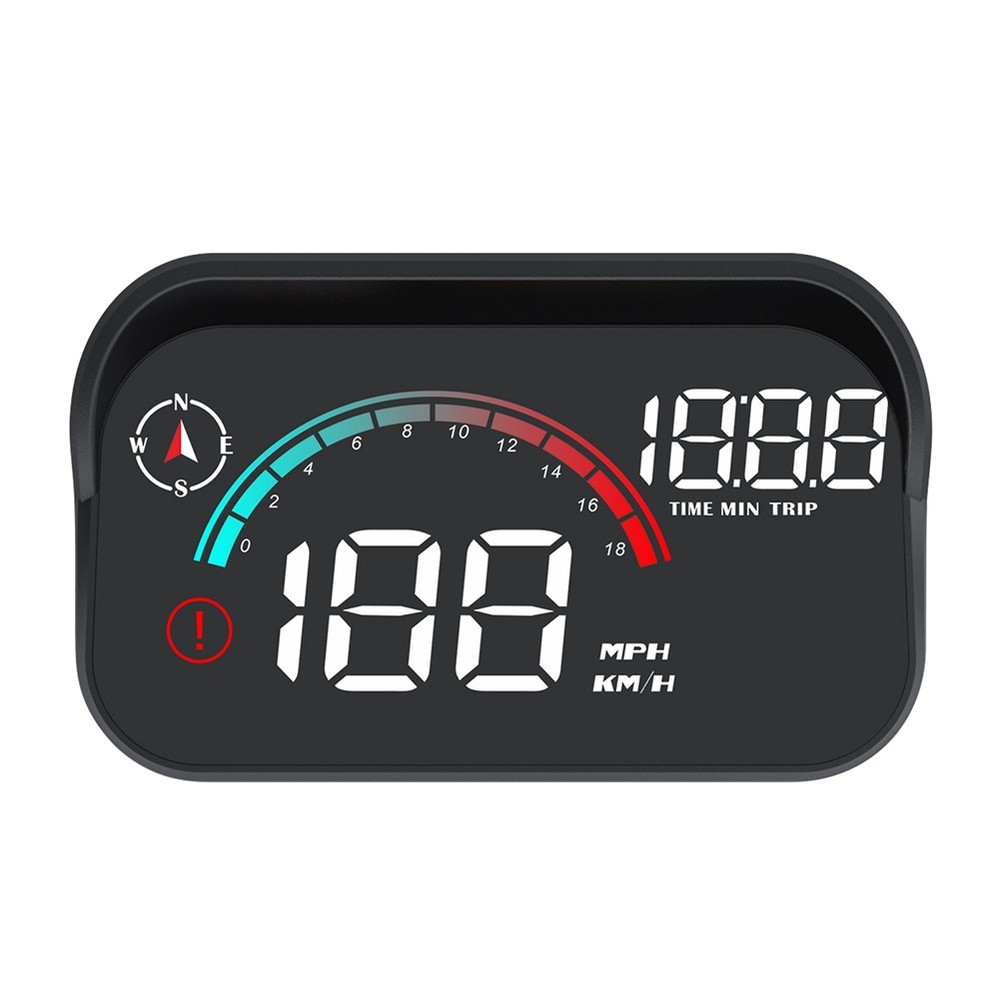 Speedometer HUD, Onboard Computer Head Up Display Gadgets Smart Time Compass