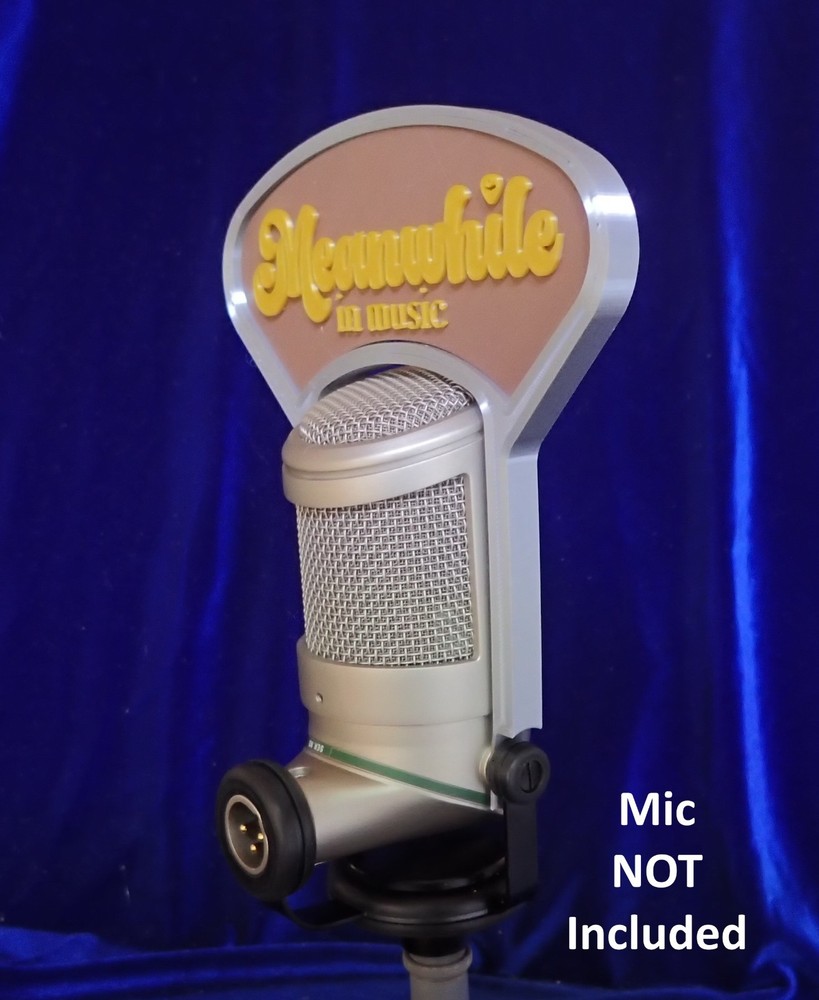 Custom Neumann BCM 705 Microphone Flag - Podcasting Broadcasting Studio Mic Top