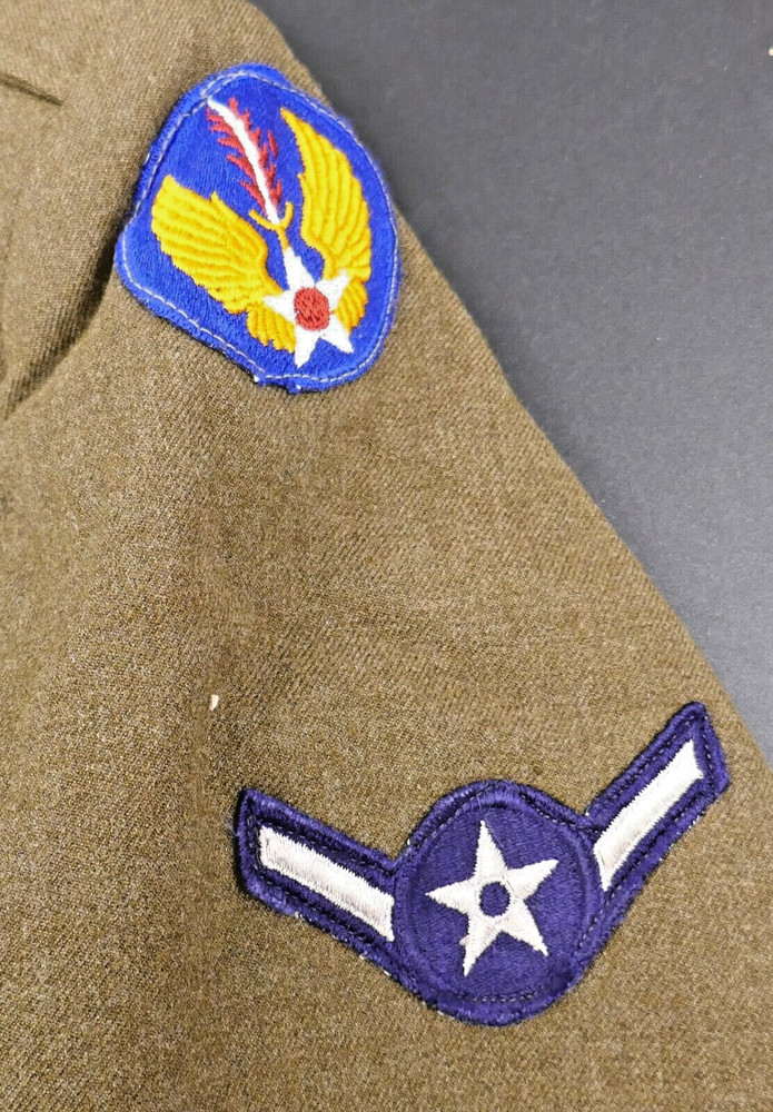 US Air Force Post-WWII IKE Jacket German Made Patch Ribbon