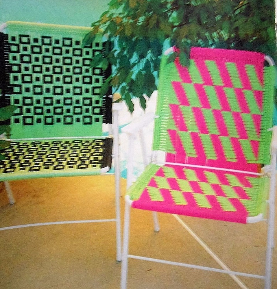 Macrame Lawn Chair PATTERNS: seats; 15 geometric designs