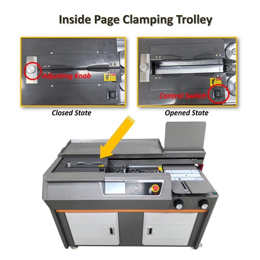 A4 Automatic Book Binding Machine 220V, Binding Thickness 2.36'', Length 13.39''