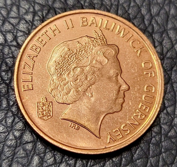1998 Guernsey One penny Coin