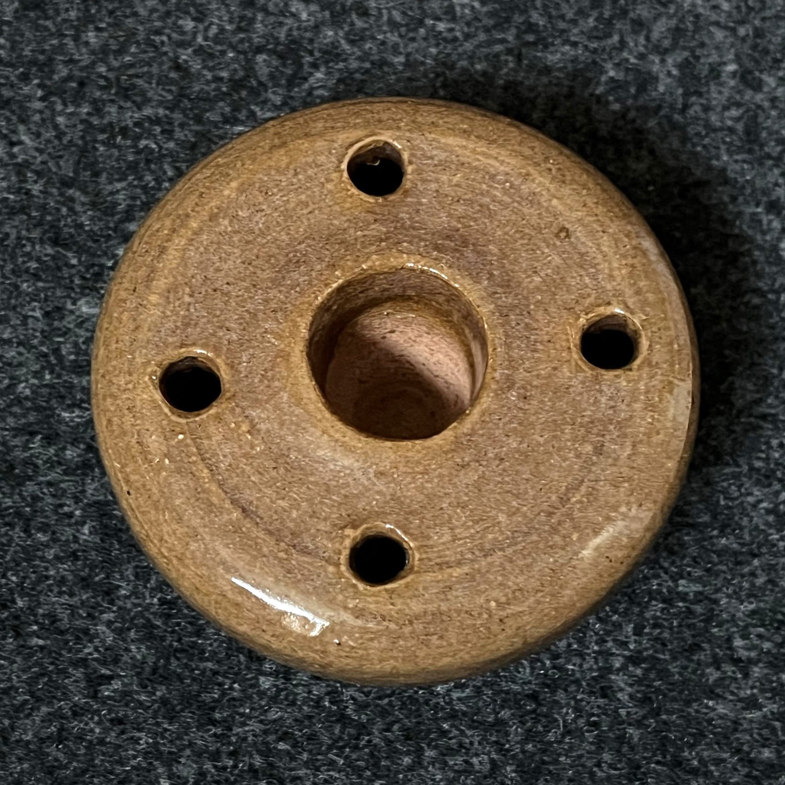 Handmade Art Pottery Inkwell Clay Small Vintage