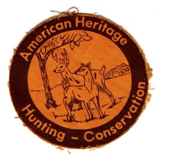 American Heritage Hunting - Conservation, Vintage Silkscreened Patch