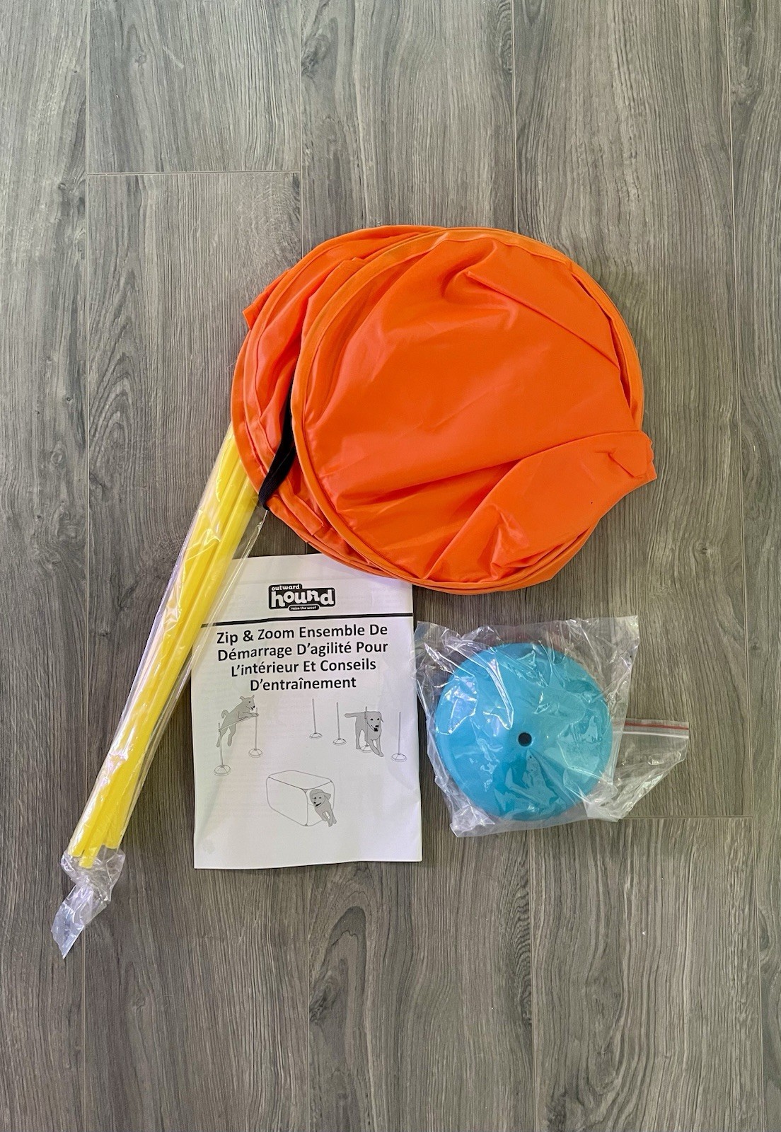 Outward Hound Indoor Agility Kit 41003 Dog Training 3 Obstacle Course Kit