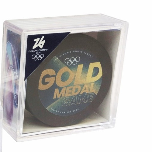 2026 Olympic Milano Cortina Men's Women's Gold Final Game Replica Puck - PRESALE