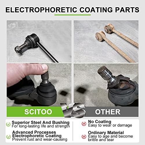 8pcs Front Suspension Kit Idler Arm Pitman Arm Inner Outer Tie Rod End