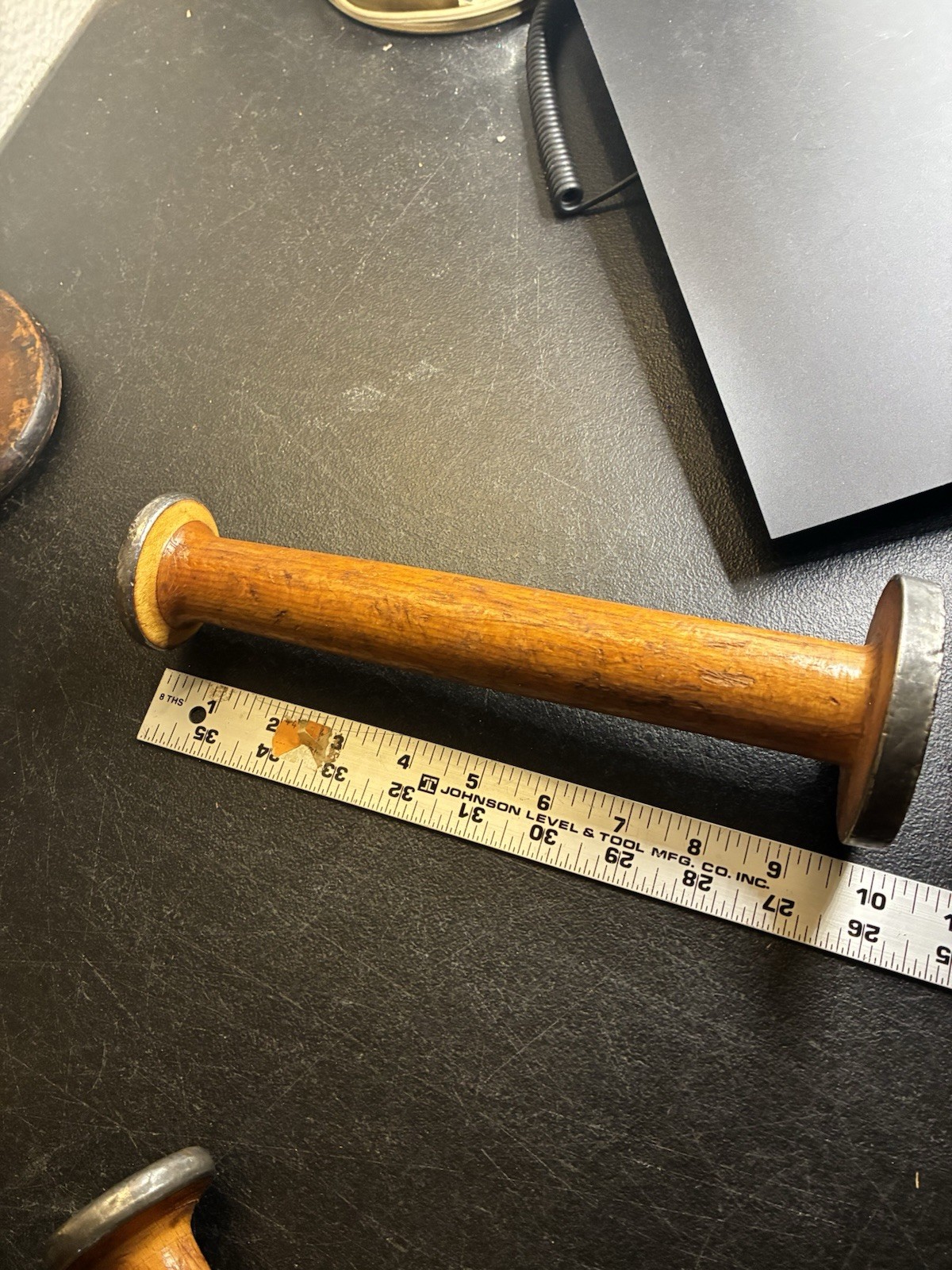 Large Wooden Textile Spools Bobbins Vintage Wood Primitive Rustic Lot of 5