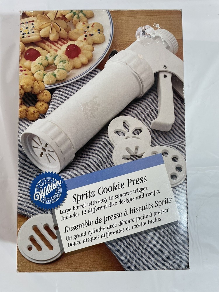 Wilton Spritz Cookie Press 12 Discs & Bonus Discs