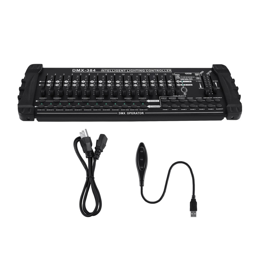 DMX 512 384 Channels Operator Console Controller For Stage Lighting DJ Party