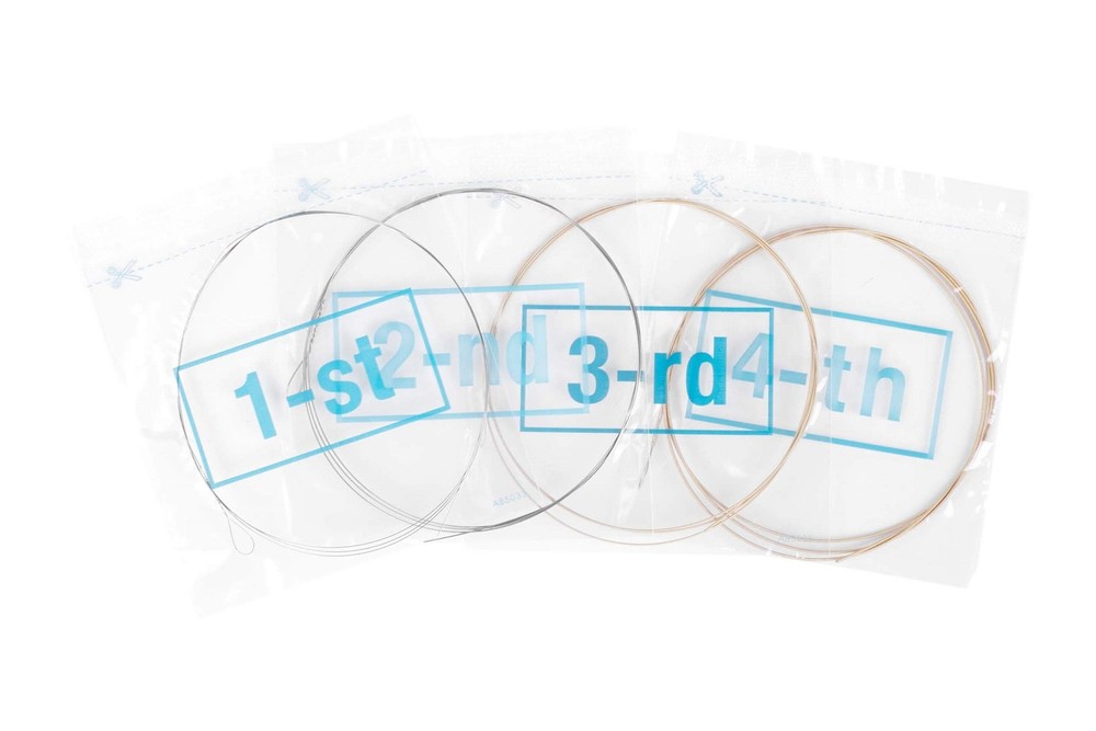 Banjo Strings 4 String, Alice 3 Sets String 09-30 AJ04(3PACK), Silver