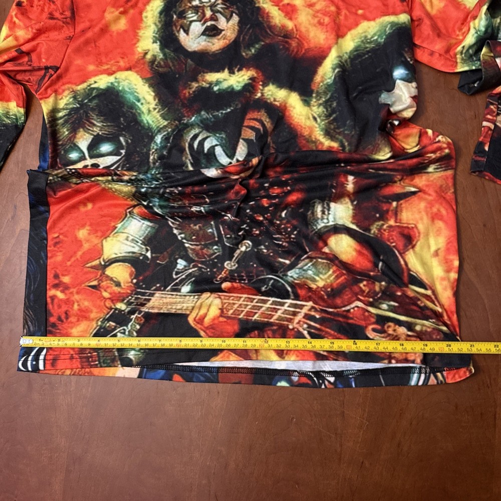Long Sleeve KISS Band Shirt Size XL