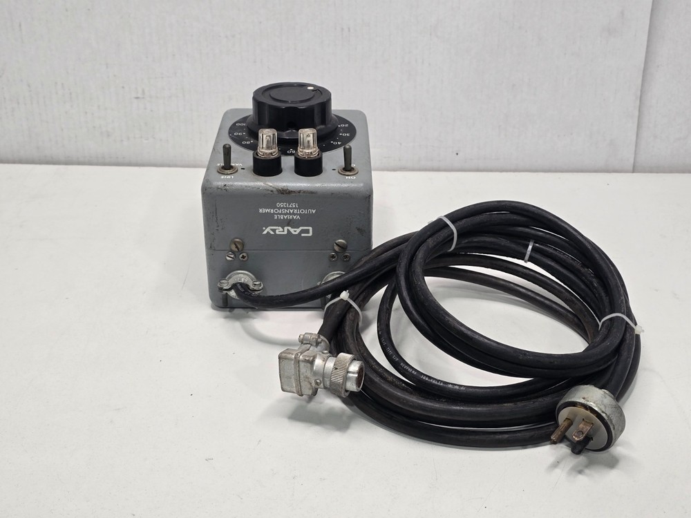 Cary Variable Autotransformer 1571350 Variac Line / Variable 120V No Power Read