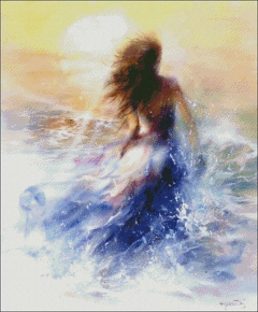 Chart Needlework Crafts DIY - Counted Cross Stitch Patterns - Toward the Sea