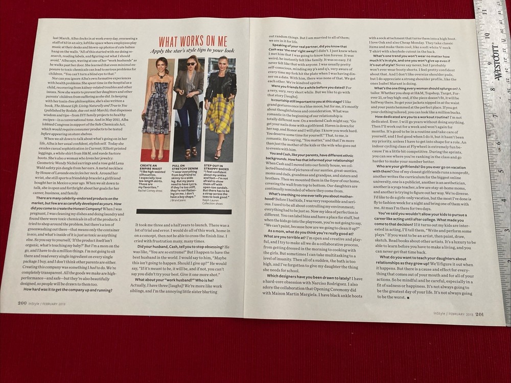 Actress Jessica Alba 8-page 2013 Print Article