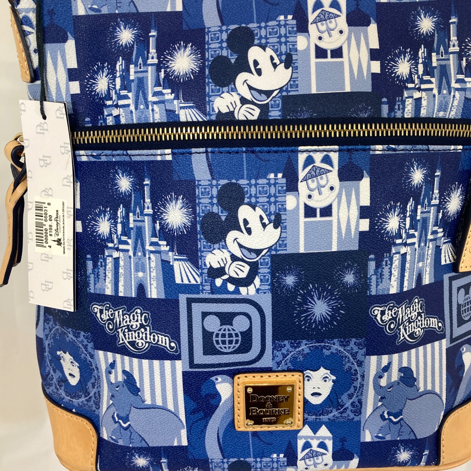 Disney Dooney & Bourke Letter Carrier NWT 2016 Magic Kingdom 45th Anniversary