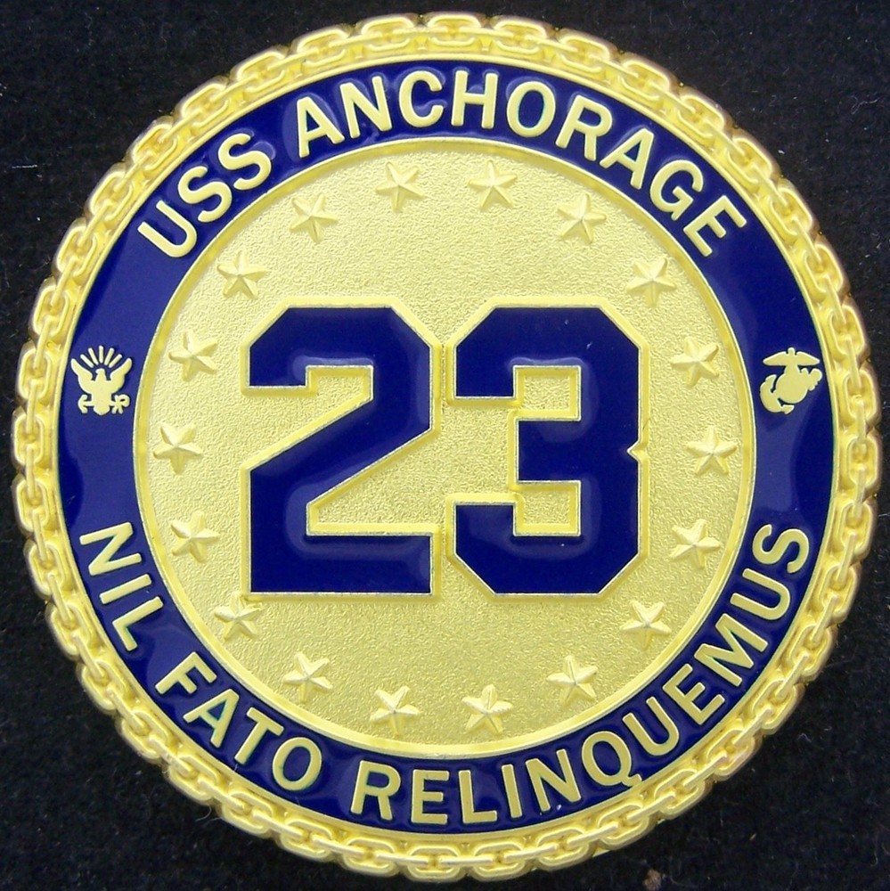 USS Anchorage LPD 23 Challenge Coin