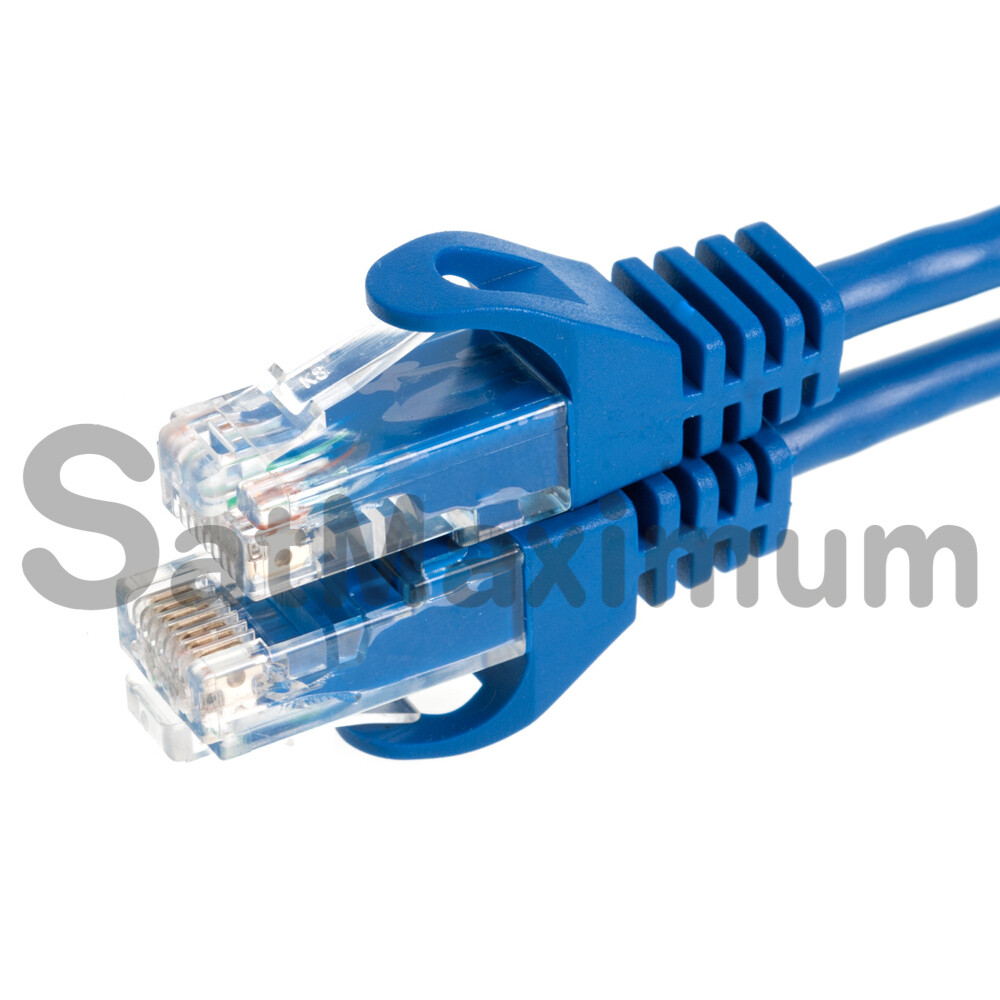CAT6e/CAT6 Ethernet LAN Network RJ45 Patch Cable Blue 1.5FT- 20FT Multipack LOT