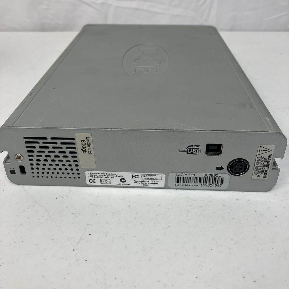LaCie Ltd 600gb EXTERNAL HARD DISK DRIVE