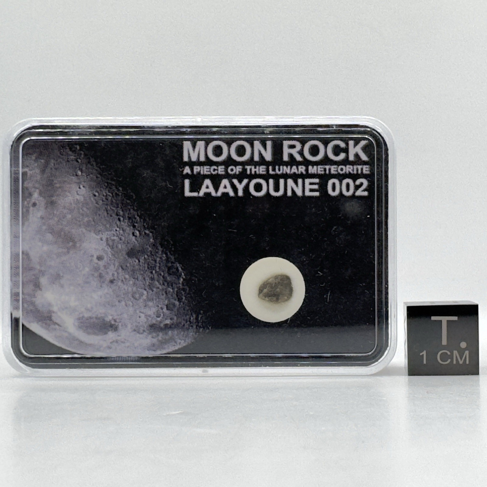 0.091g Laâyoune 002 Lunar Feldspathic Breccia Meteorite Fragment Display w/COA