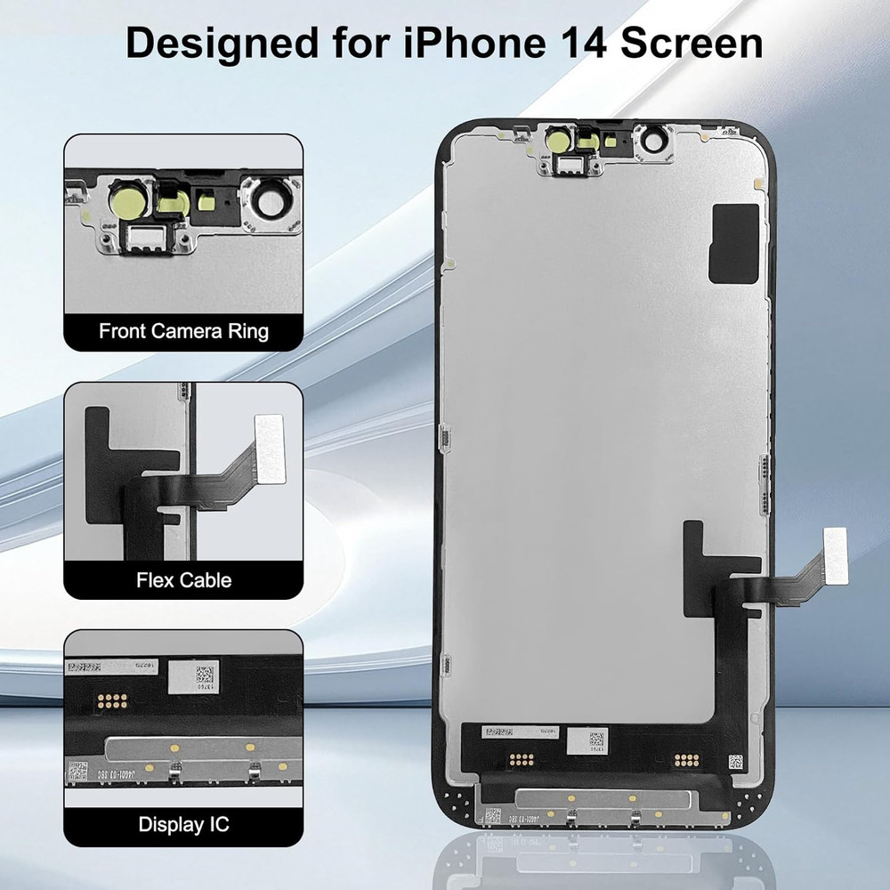 For Iphone 14 Screen Replacement 6.1 Inch, 3D Touch LCD Screen Digitizer Front D
