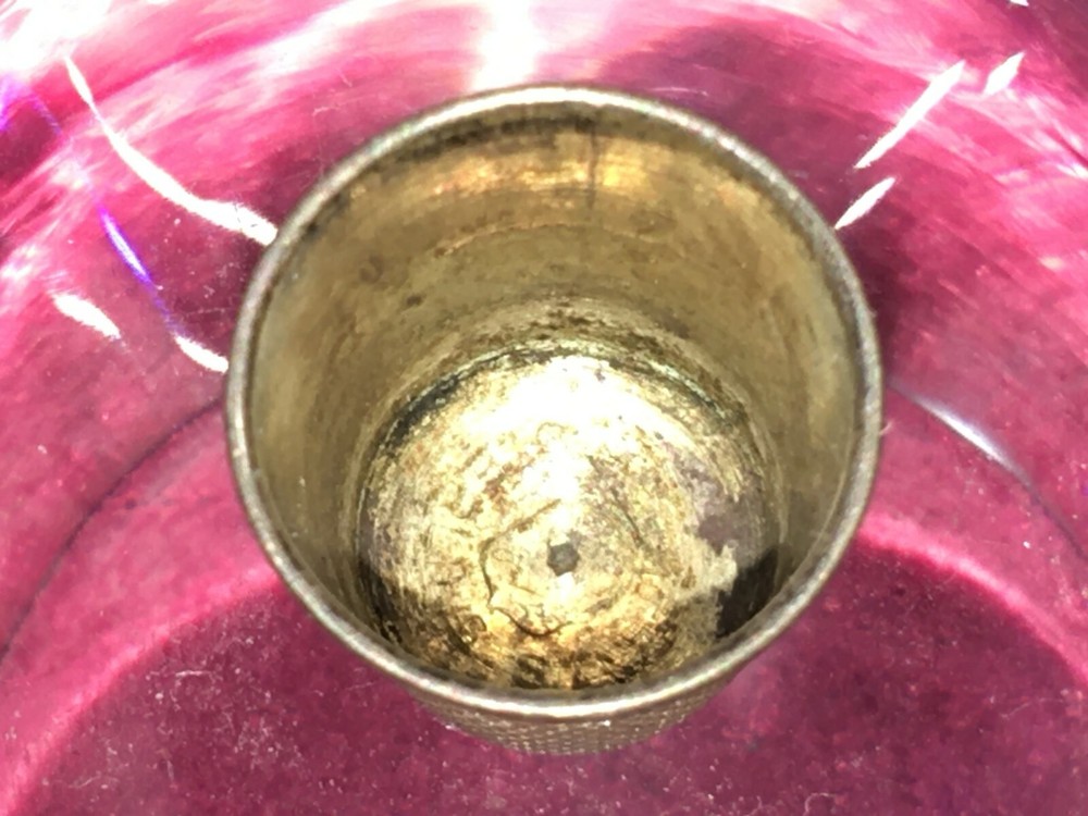 1900s Sterling Thimble # 9 USA Simons Bros
