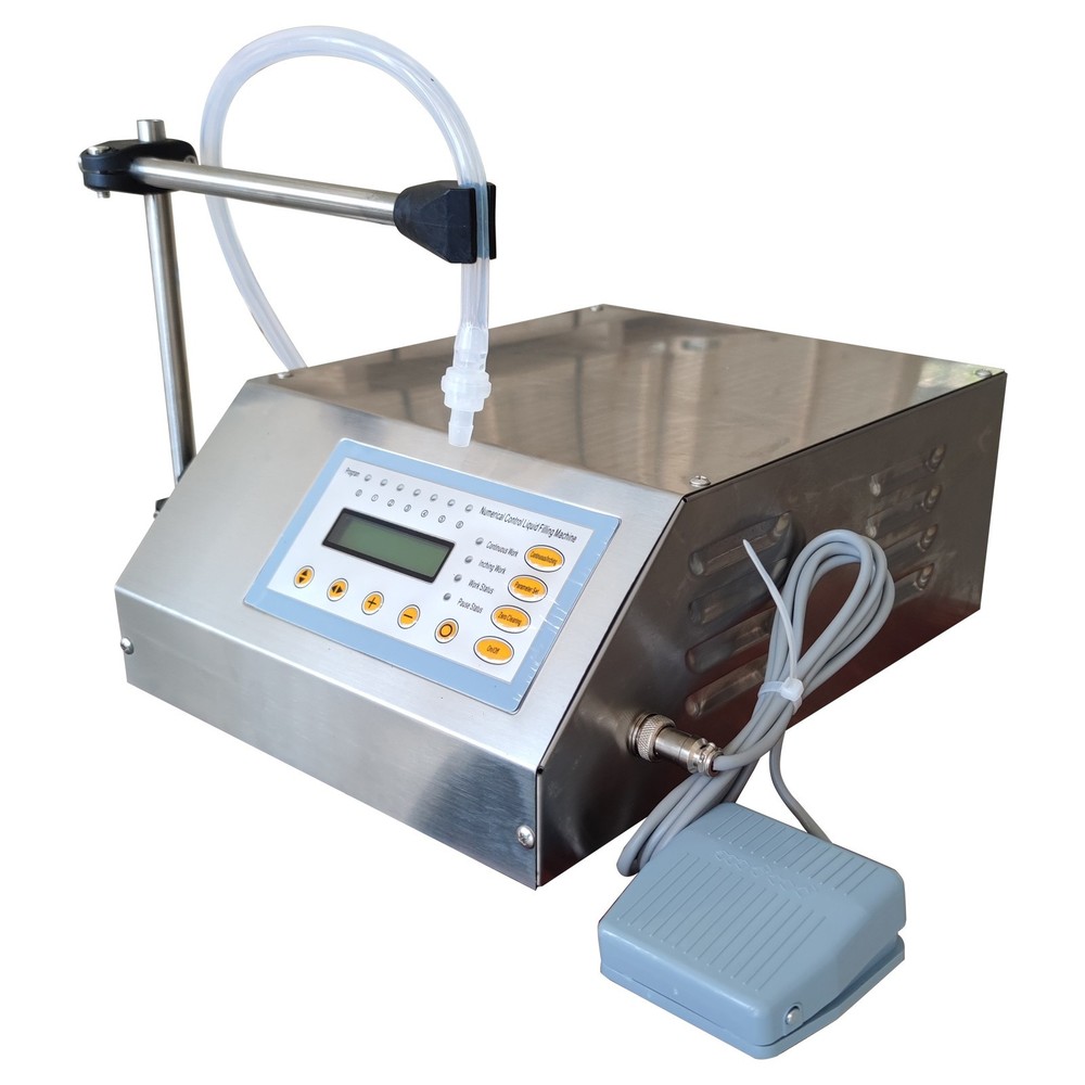 110V Semi-automatic Numerical Control Counting Liquid Filling Machine 3.2L/min