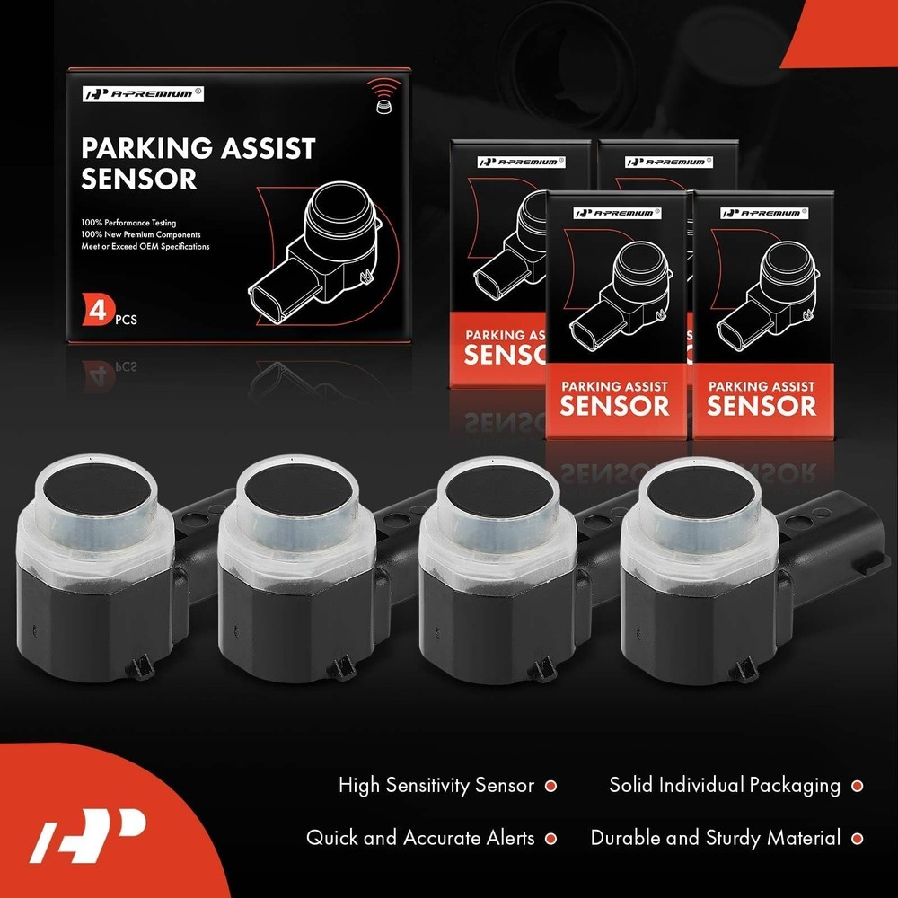 APremium 4PC Rear Reverse Backup Parking Assist Sensor Compatible with Ford &...