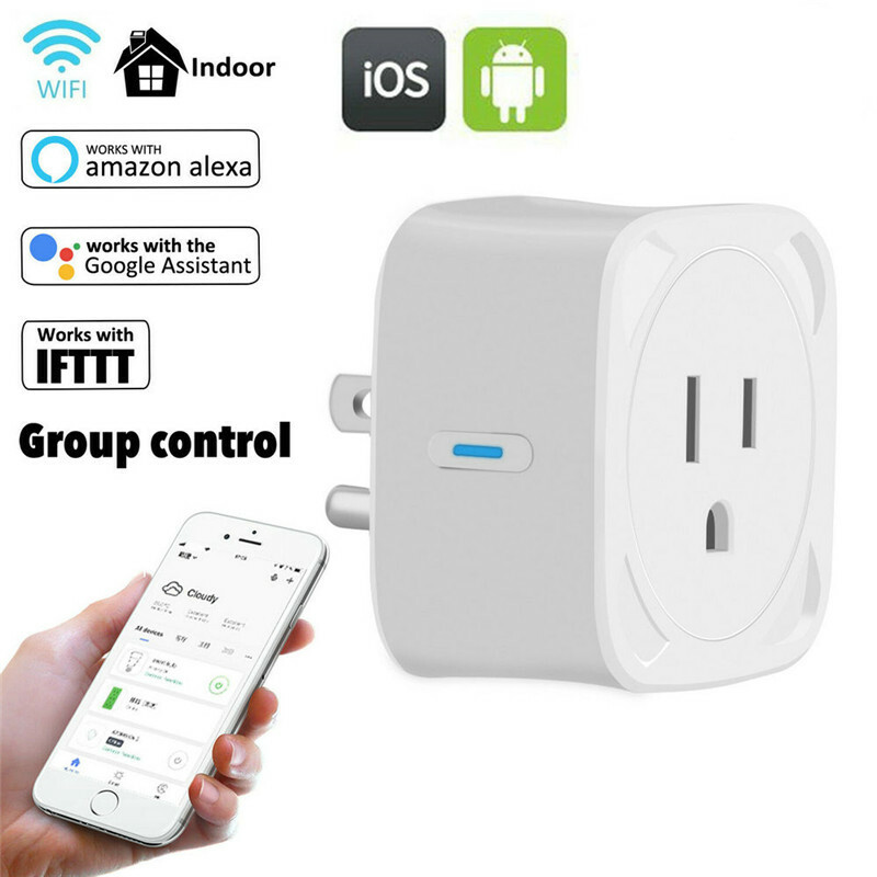 Mini WiFi Smart Plug Socket Outlet Adapter Alexa Google Home Remote Control US
