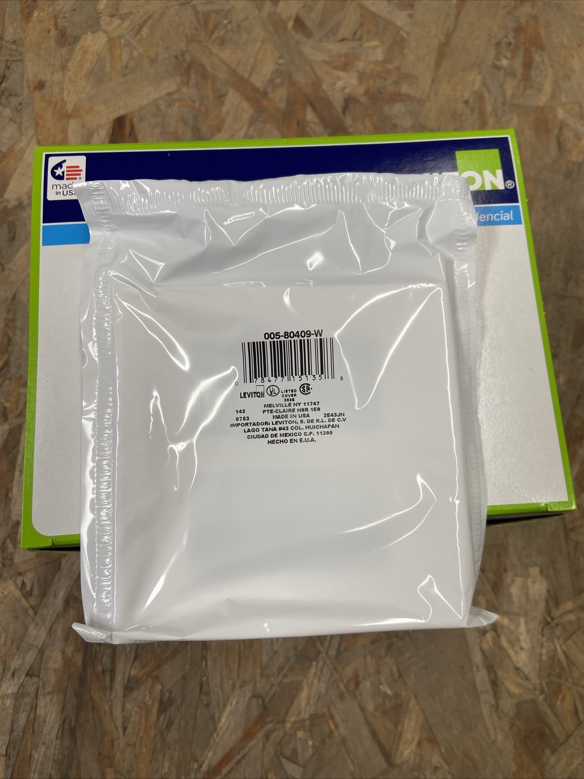 10-Pack Leviton 2-Gang Decora Wallplate. White. Std. Size. #80409-W