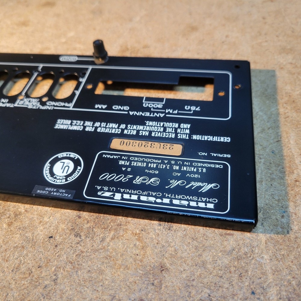 Marantz SR-2000 Back Plate