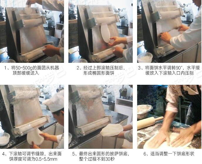 Automatic and electric pizza dough roller machine Pizza making machine 15'' s
