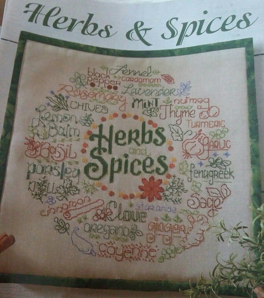 Herbs & Spices OOP Cross Stitch PATTERN (T)