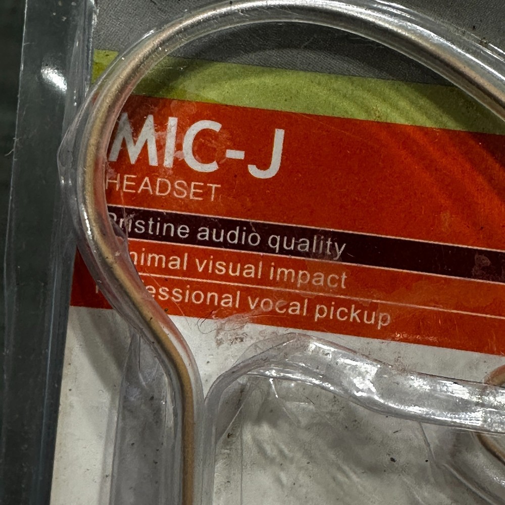 J K Light-Weight Headset Headworn Earhook Microphone MIC-J D4