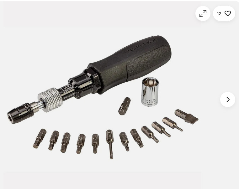 Vortex Pro Torque Wrench with Adjustable Settings and Bit Set PR-TW