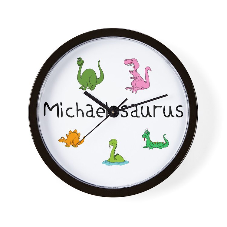 CafePress Michaelosaurus 10" Wall Clock (115482399)