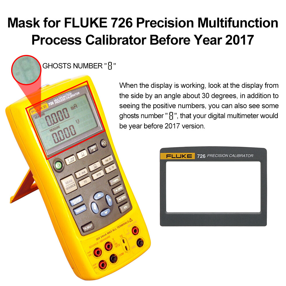 Mask for FLUKE 726 Precision Multifunction Process Calibrator Before Year 2017