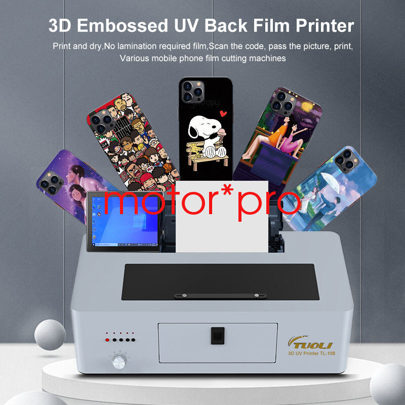 Mini Small A4 UV Flatbed Printer inkjet UV 3D Printer Phone Back Sticker Case