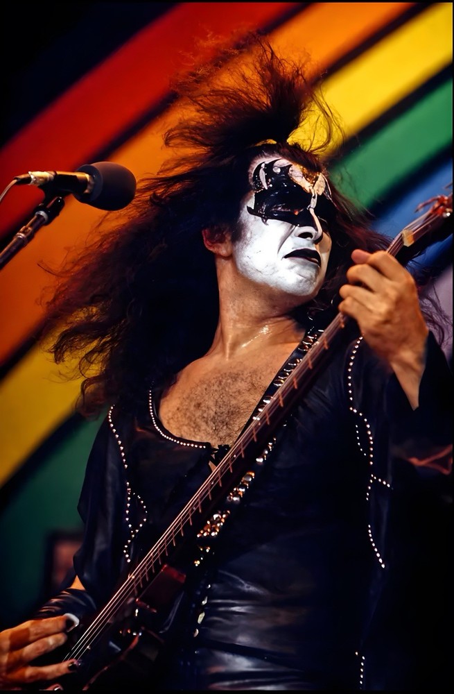 11x17 Kiss Gene Simmons Poster Evil Incarnate ABC In Concert Live Photography