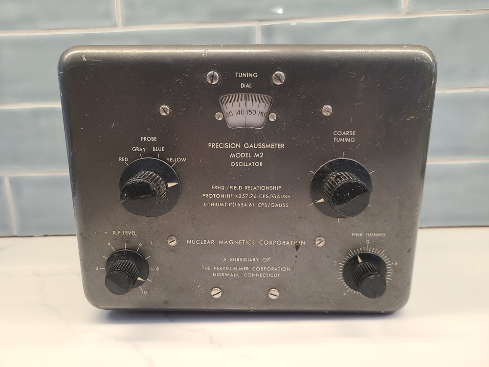 Model M2 Precision Gaussmeter, Nuclear Magnetics / Perkin Elmer, No Cords