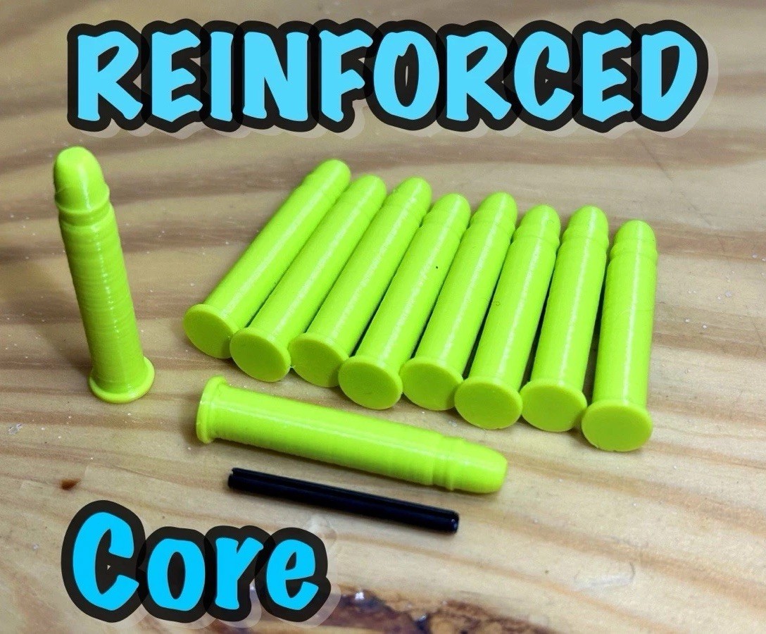 10 Pack - 22 WMR / 22 Magnum DRY FIRE RATED TPU Snap Caps - REINFORCED CORE