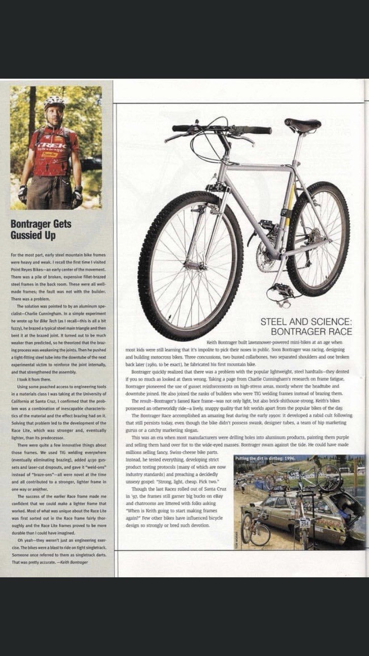 Bontrager Fillet Brazed MTB. Vintage 1980’s.