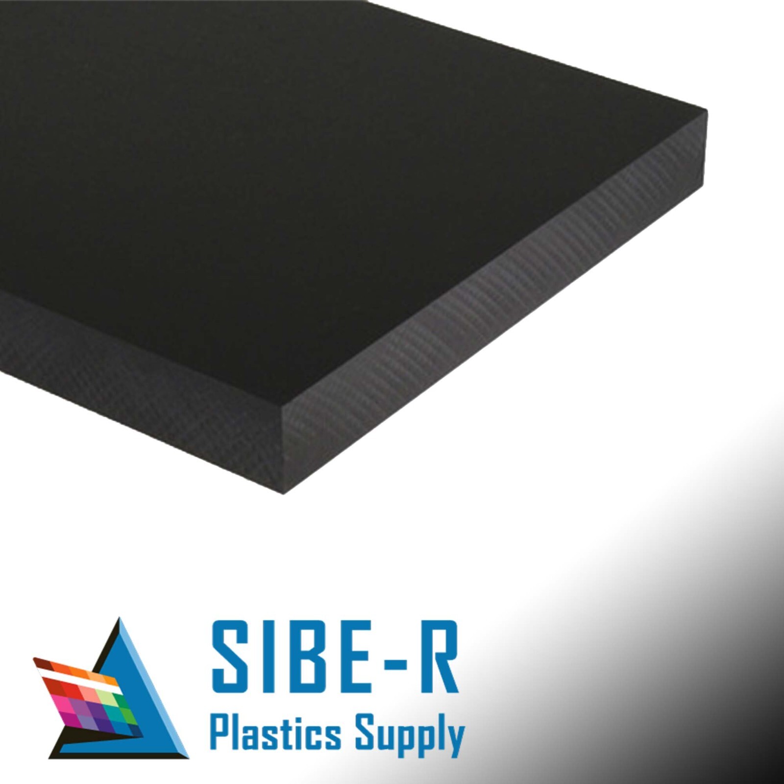 POLYETHYLENE NON-TEXTURED BLACK HDPE PLASTIC SHEET 1/8" X 6" X 12"