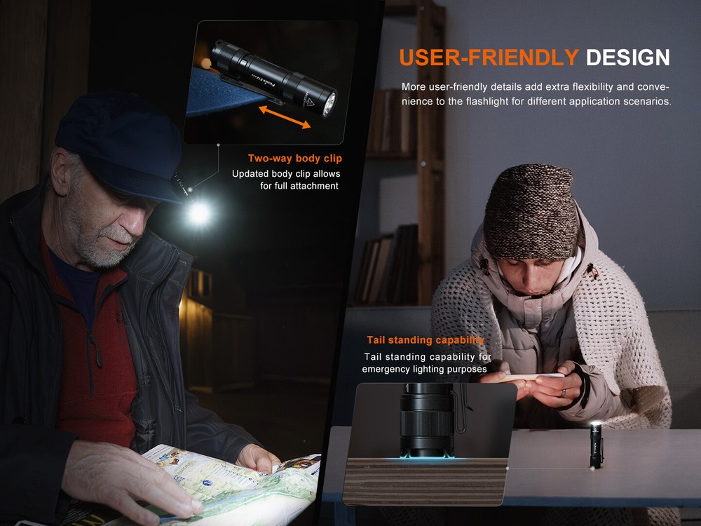 Fenix E12 V3.0 200 Lumen 1x AA EDC Flashlight