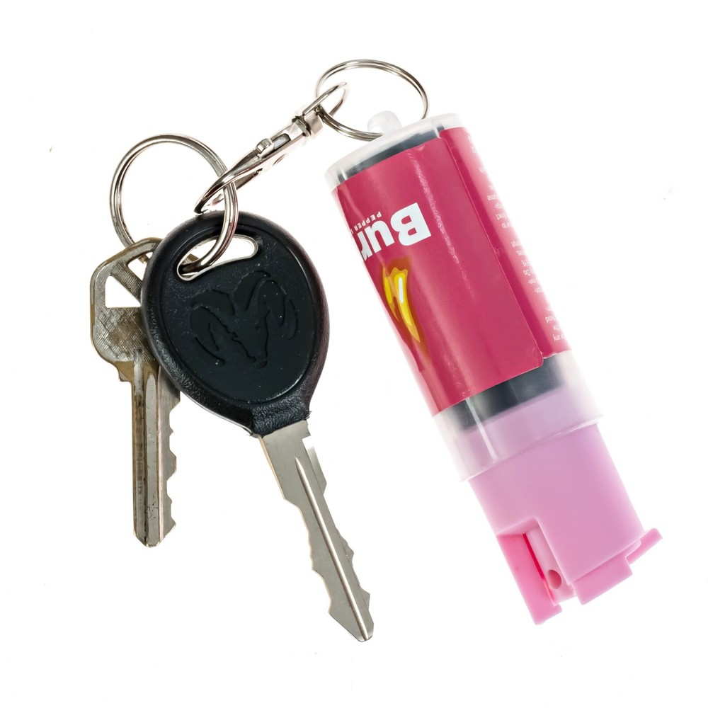 BURN Pepper Spray 1/2oz Self Defense Security Protection Keyring Keychain