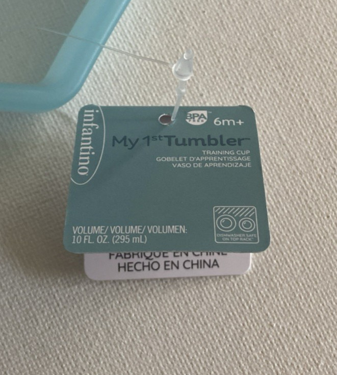 Two Infantino My 1st Tumbler Training Cups Tumblers 10 fl. oz. each *NEW*