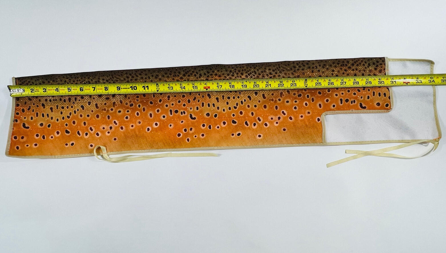 Fly Rod Sock Brown Trout Soft Cloth Bag for 9ft 4pcs Fly Rod